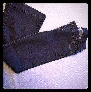 Flare Bottom Maternity Jeans- Dark Wash